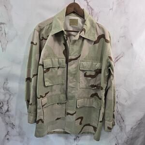 Vintage Desert Camo Jacket XS Regular Hot Weather Field Nato Tri Color Womens